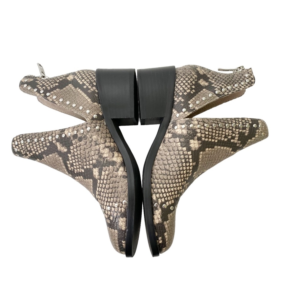 Steve Madden Conspire Studded Snakeskin Genuine Leather Booties Size 8.5 - Picture 8 of 9